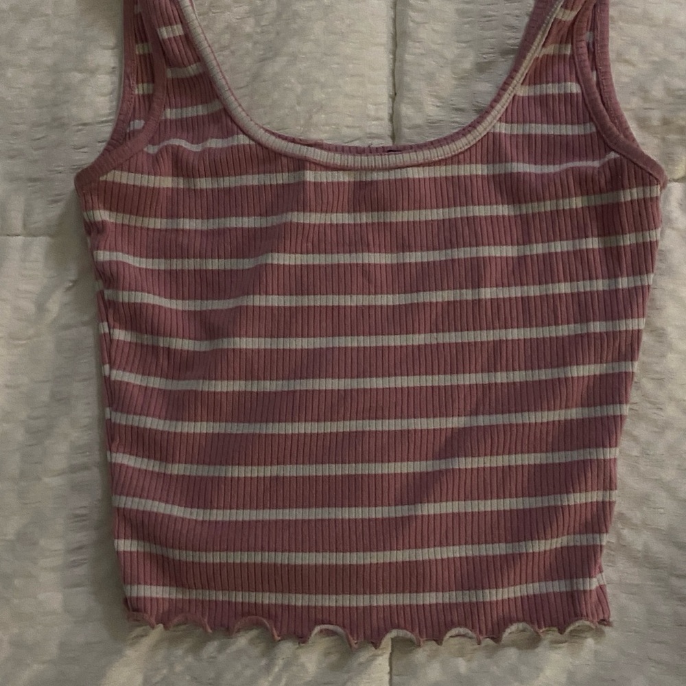Striped Ribbed Tank Top